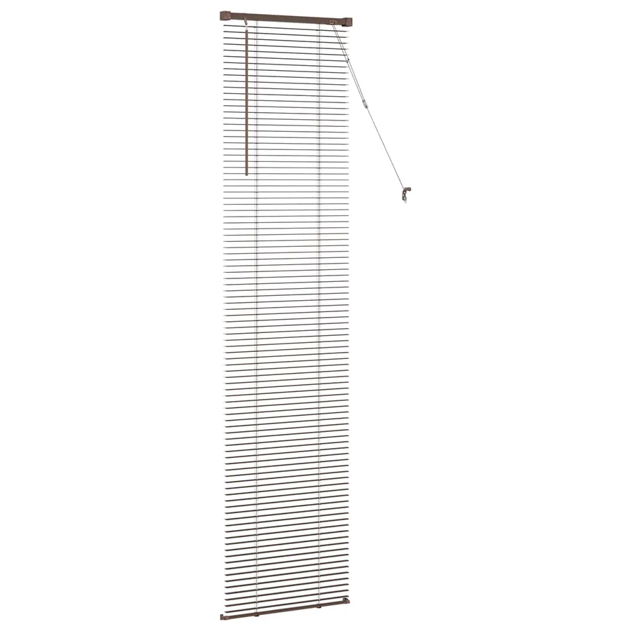 Store Vénitien Marron foncé avec motif 213 x 40 cm 25 mm PVC - 5