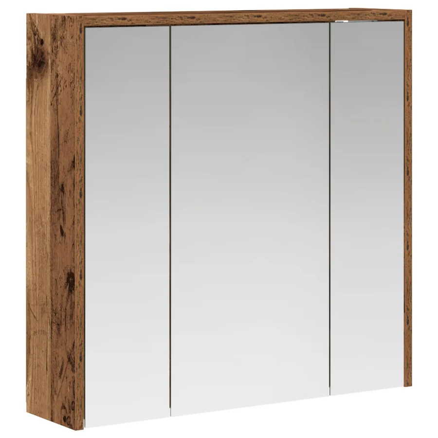 Armoire Miroir de Salle de Bain Bois ancien 63,5 x 16 x 62,5 cm - 2