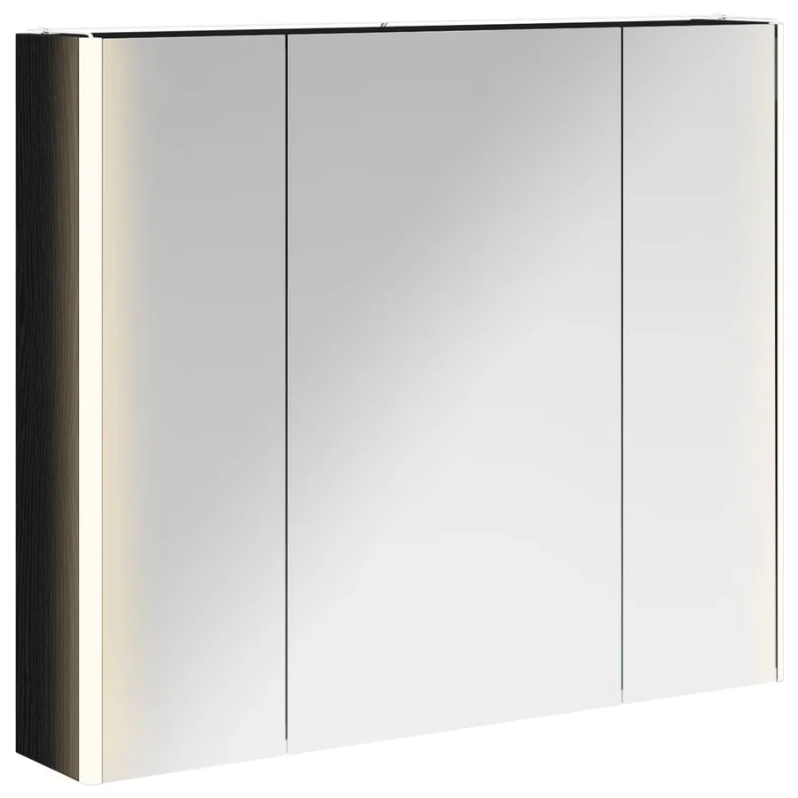 Armoire Miroir de Salle de Bain Chêne noir 83,5 x 15,5 x 70 cm - 2