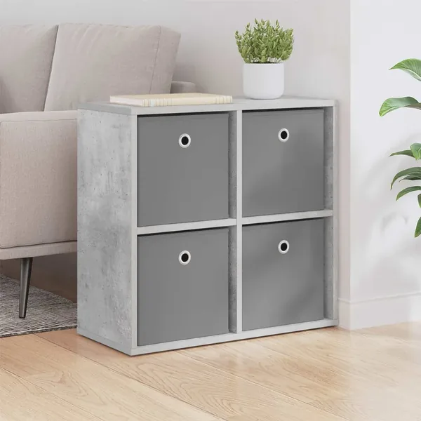 Buffet avec tiroir Gris béton 59,5 x 27 x 57 cm
