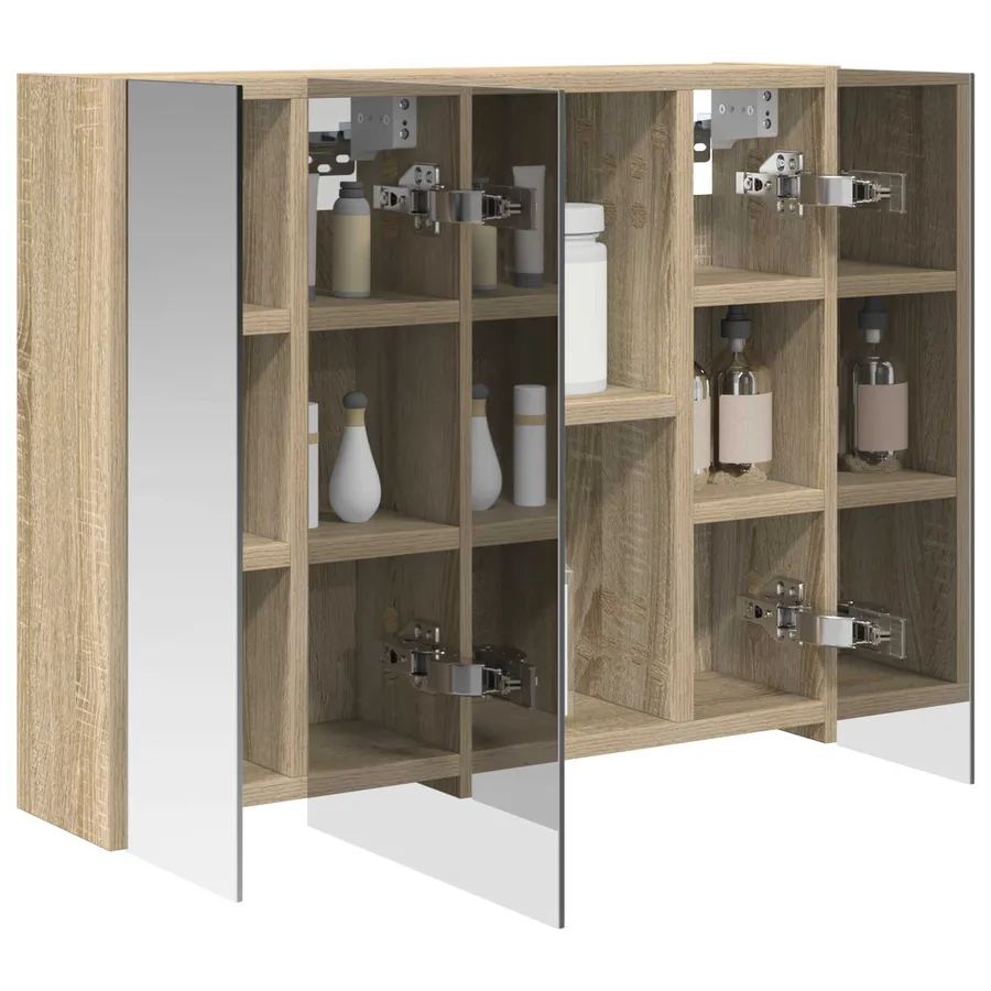 Armoire Miroir de Salle de Bain Chêne Sonoma 60 x 14,5 x 50 cm - 3