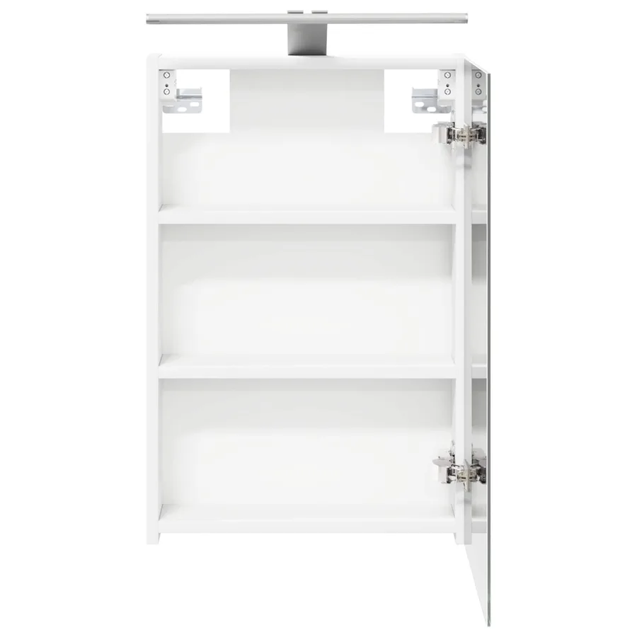 Armoire Miroir de Salle de Bain Blanc 40 x 10,5 x 60,5 cm - 7