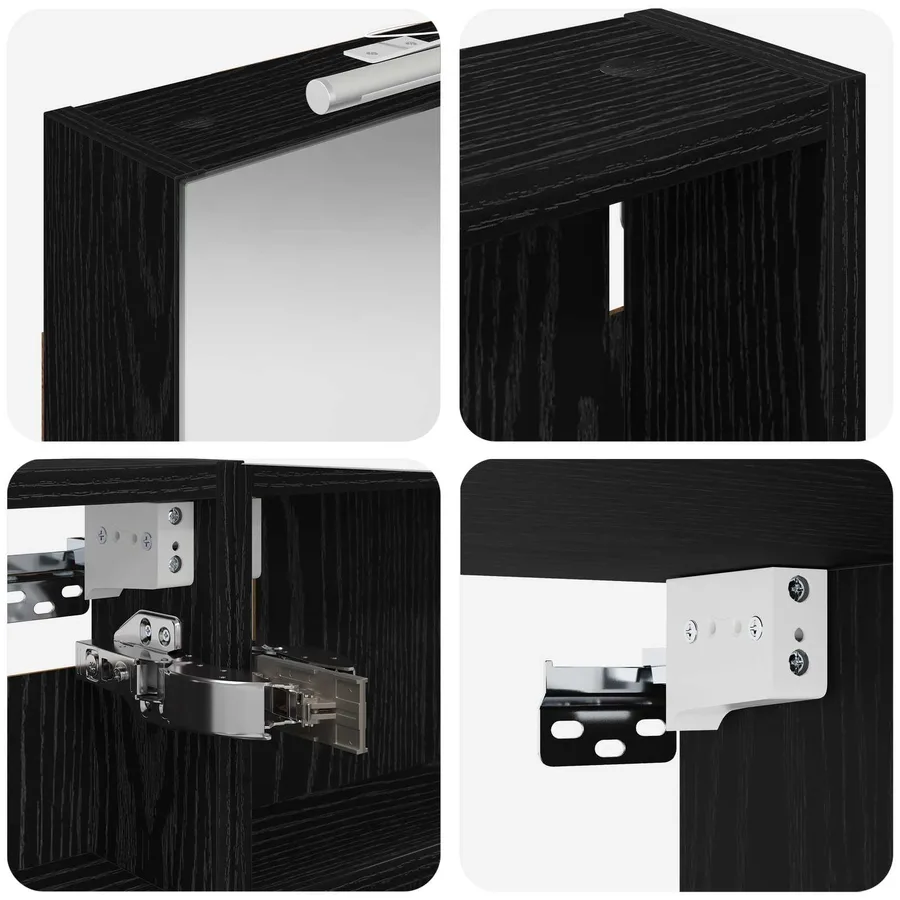 Ensemble de Meubles de Salle de Bain 3 pcs 110 x 10,5 x 60,5 cm - 10