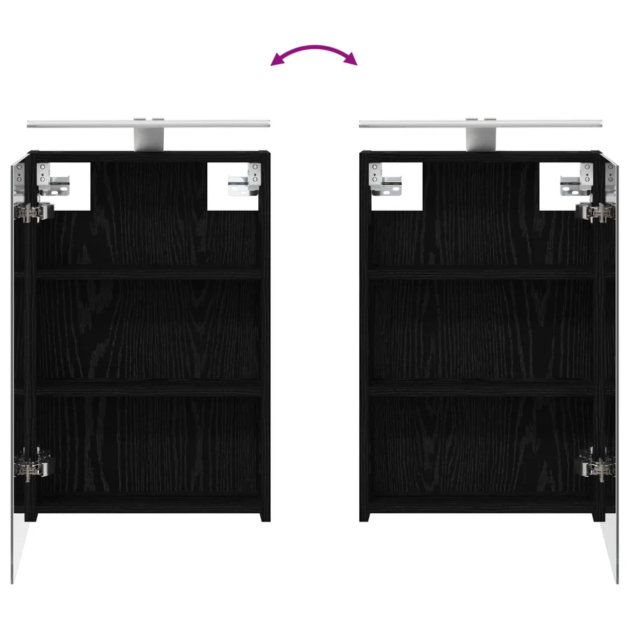 Ensemble de Meubles de Salle de Bain 3 pcs 110 x 10,5 x 60,5 cm - 12