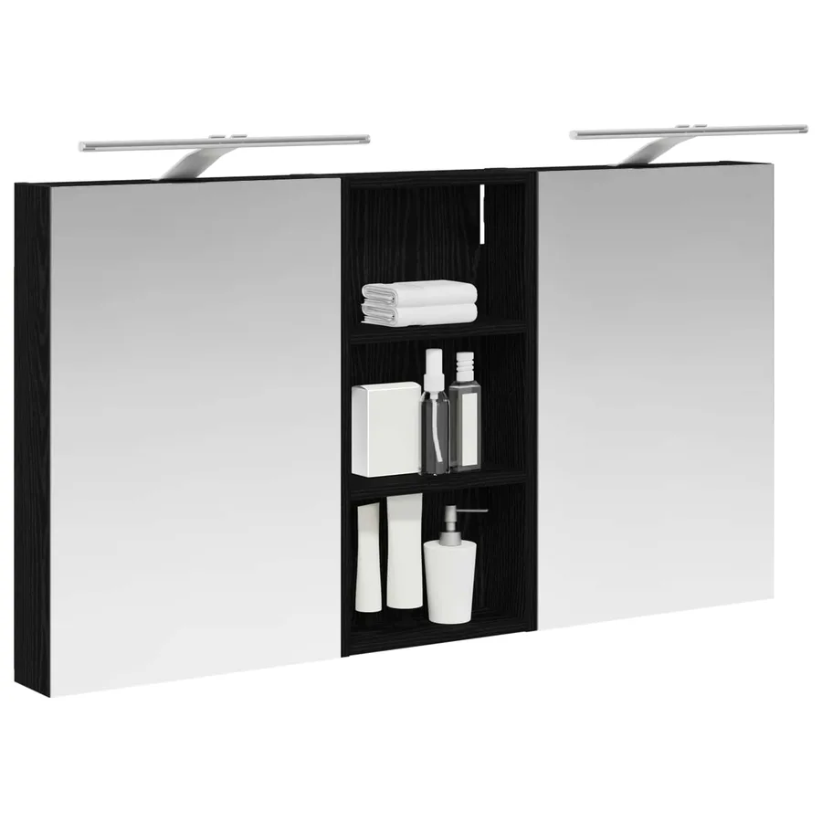 Ensemble de Meubles de Salle de Bain 3 pcs 110 x 10,5 x 60,5 cm - 3