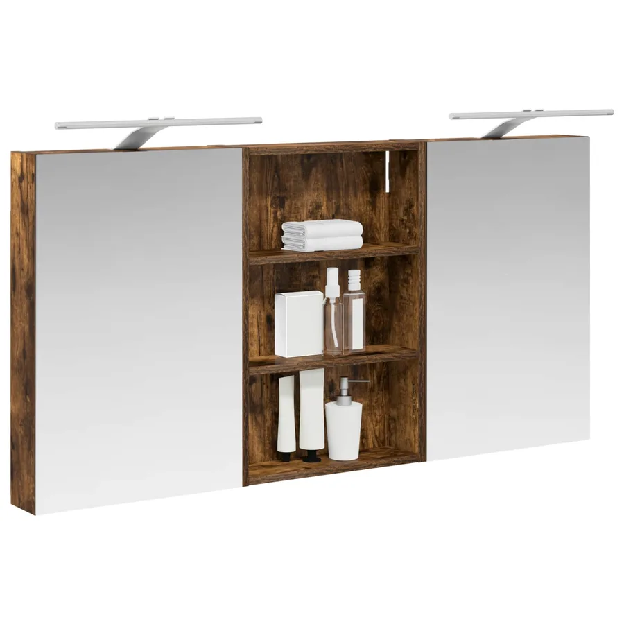 Ensemble de Meubles de Salle de Bain 3 pcs 120 x 10,5 x 60,5 cm - 3
