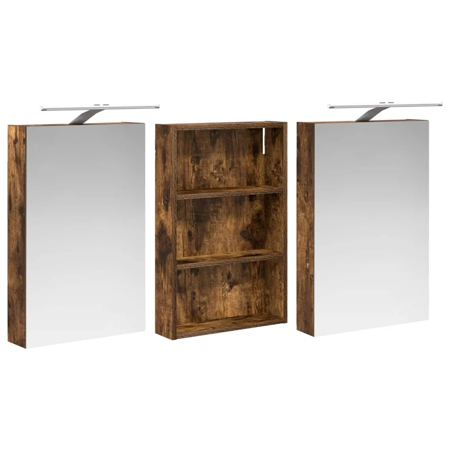 Ensemble de Meubles de Salle de Bain 3 pcs 120 x 10,5 x 60,5 cm - 5