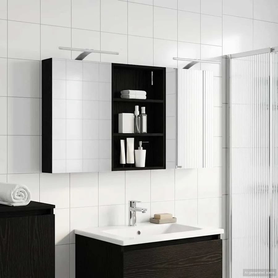 Ensemble de Meubles de Salle de Bain 3 pcs 120 x 10,5 x 60,5 cm