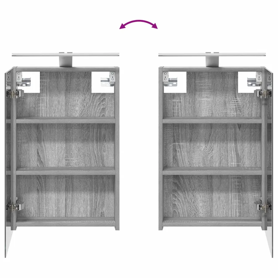 Ensemble de Meubles de Salle de Bain 3 pcs 100 x 10,5 x 60,5 cm - 12