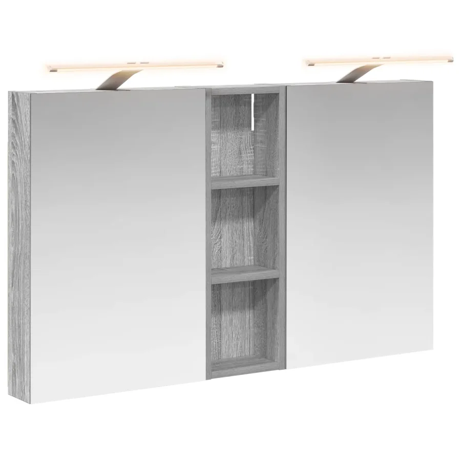 Ensemble de Meubles de Salle de Bain 3 pcs 100 x 10,5 x 60,5 cm - 2