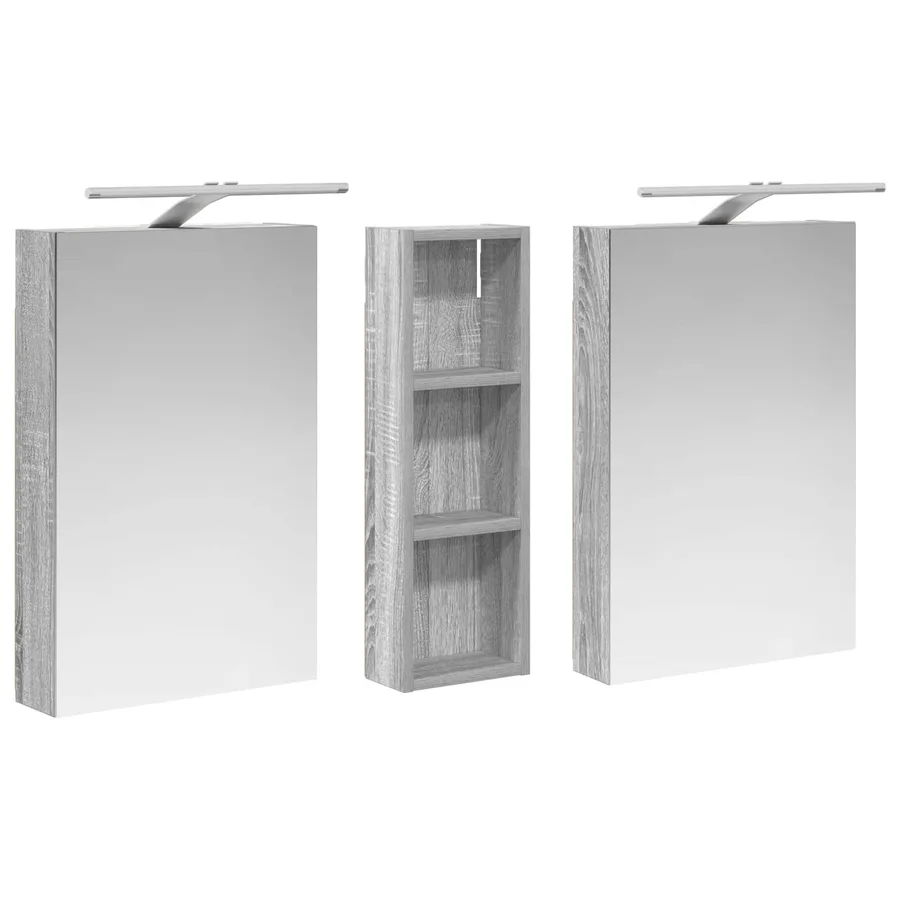 Ensemble de Meubles de Salle de Bain 3 pcs 100 x 10,5 x 60,5 cm - 5