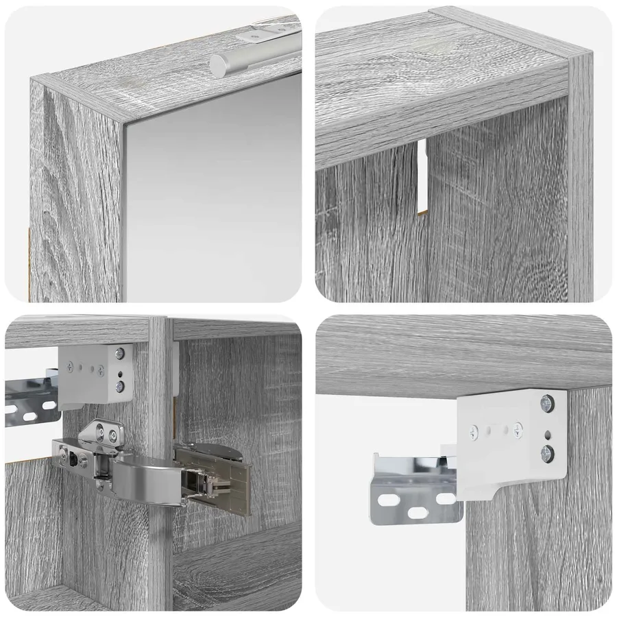 Ensemble de Meubles de Salle de Bain 3 pcs 100 x 10,5 x 60,5 cm - 8