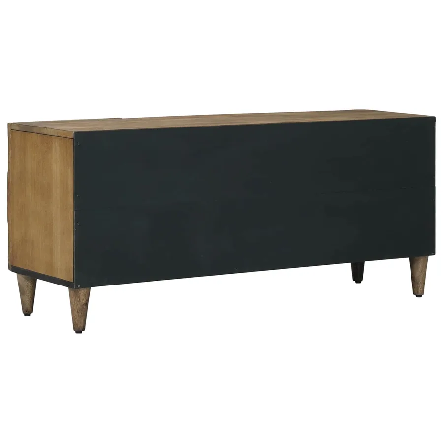 Meuble TV Marron 105 x 33,5 x 46 cm Bois de mangue massif - 5