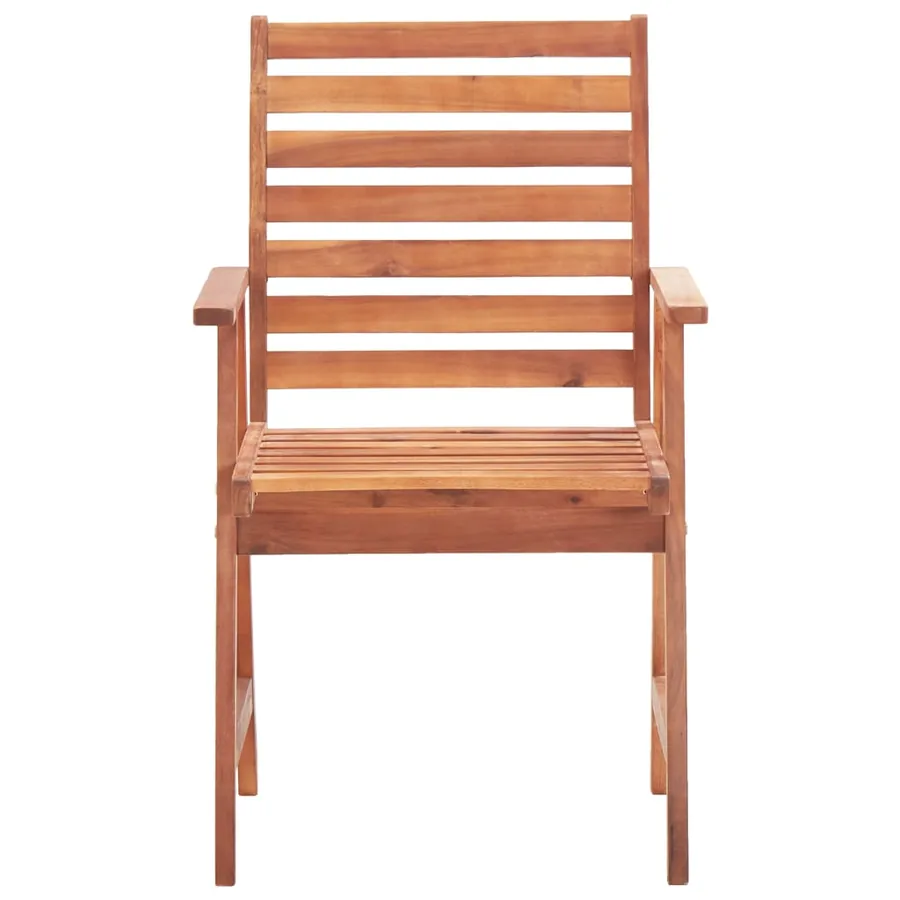 Chaises à manger d'extérieur lot de 2 Bois d'acacia massif - 3