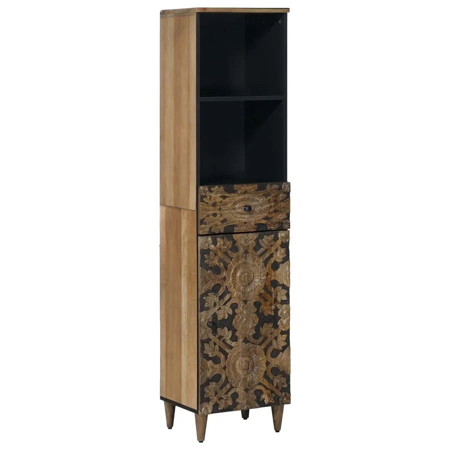Ensemble de mobilier de salle de bain avec tiroir 3 pcs Marron - 5