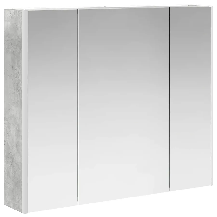 Armoire Miroir de Salle de Bain Gris béton 83,5 x 15,5 x 70 cm - 5