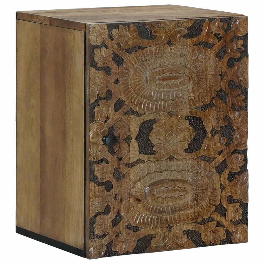 Cabinet de Salle de Bain Suspendu Marron 38 x 33,5 x 48 cm
