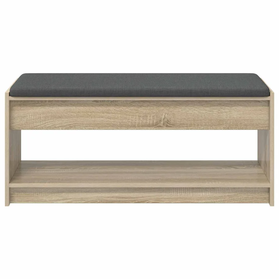 Banc d'entrée avec coussin Chêne Sonoma 103 x 38 x 45 cm - 5