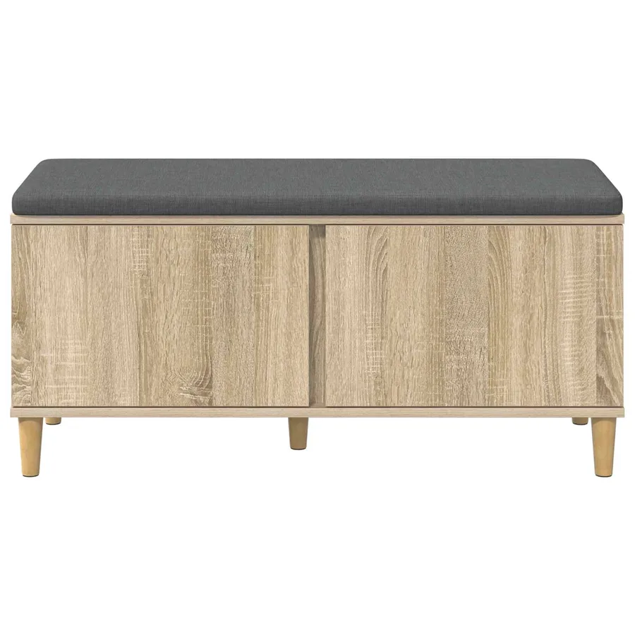 Banc d'entrée avec coussin Chêne Sonoma 100 x 38 x 46 cm - 6