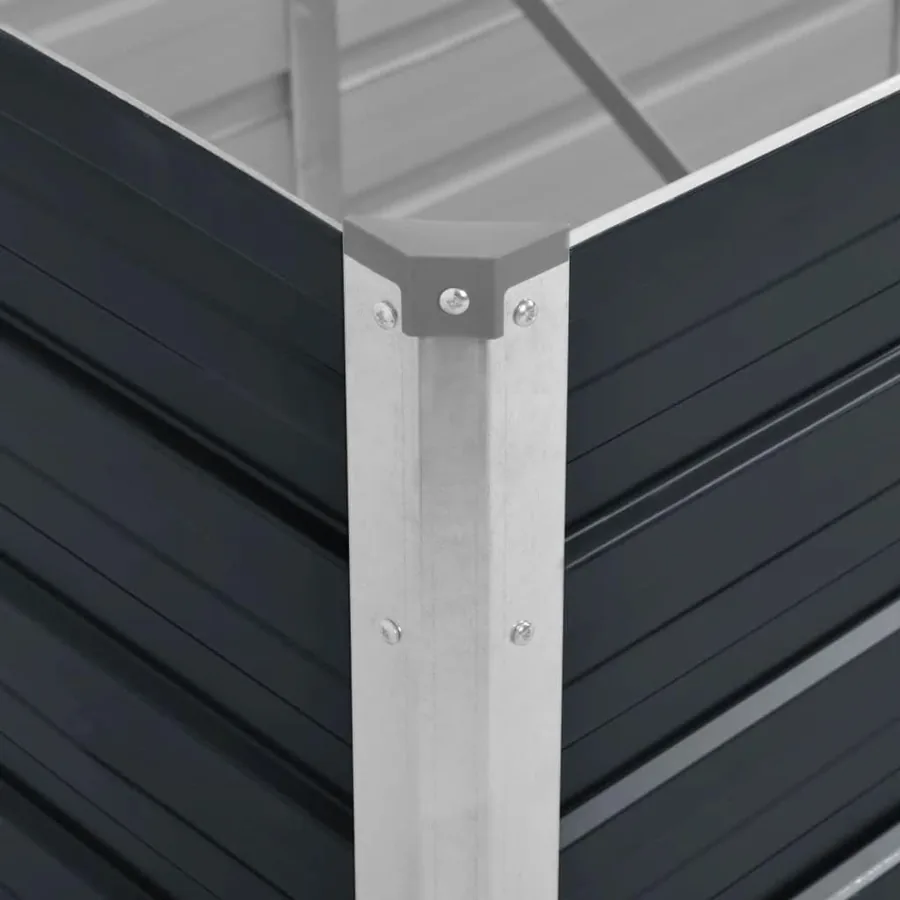 Lit surélevé de jardin Anthracite 100x40x77 cm Acier galvanisé - 6