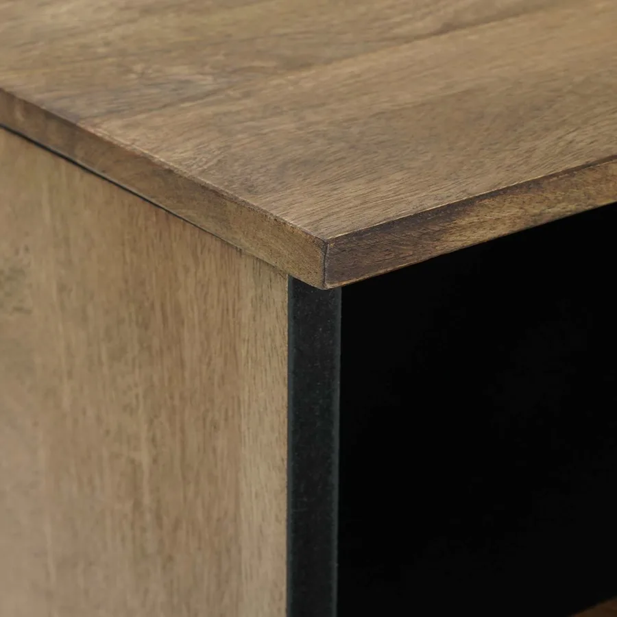 Meuble TV Marron 70 x 33,5 x 46 cm Bois de mangue massif - 6