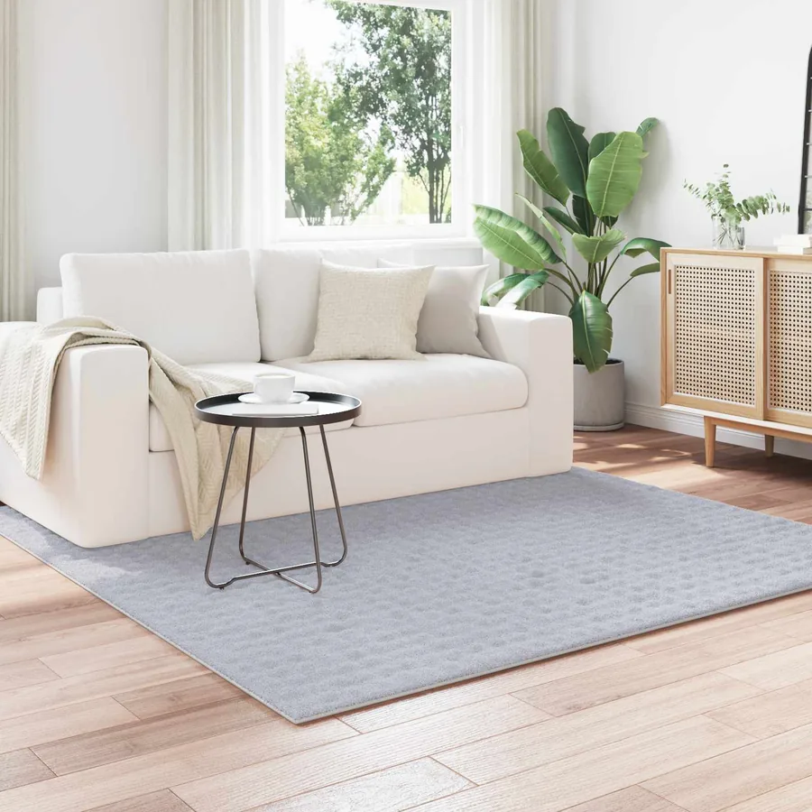 Tapis de surface Carré SIROLO Gris 120 x 120 cm Polyester