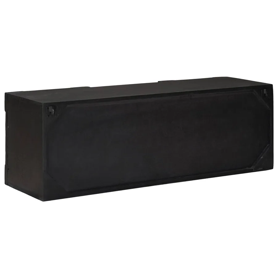 Meuble TV avec étagère avec stockage Noir 105 x 30 x 35 cm - 7
