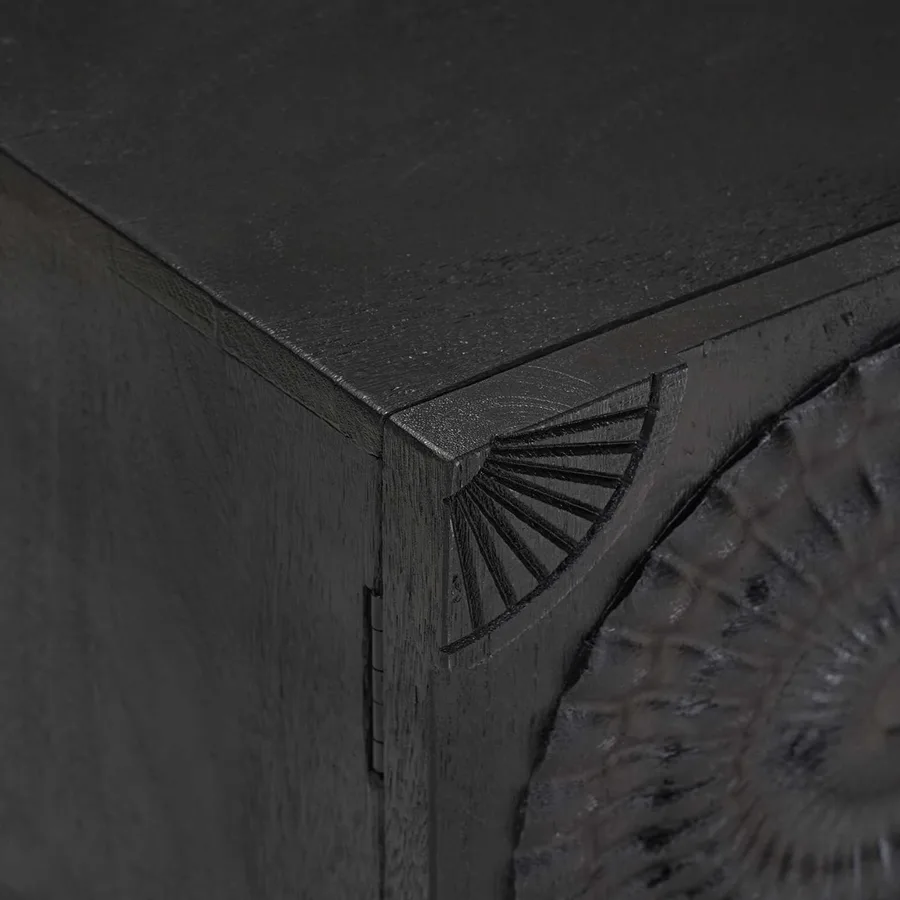 Meuble TV avec étagère avec stockage Noir 105 x 30 x 35 cm - 8