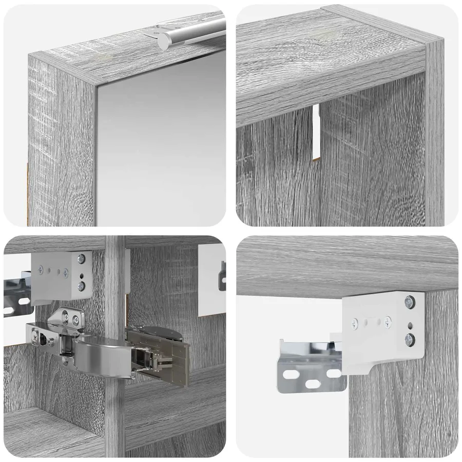 Ensemble de Meubles de Salle de Bain 3 pcs 100 x 10,5 x 50 cm - 10