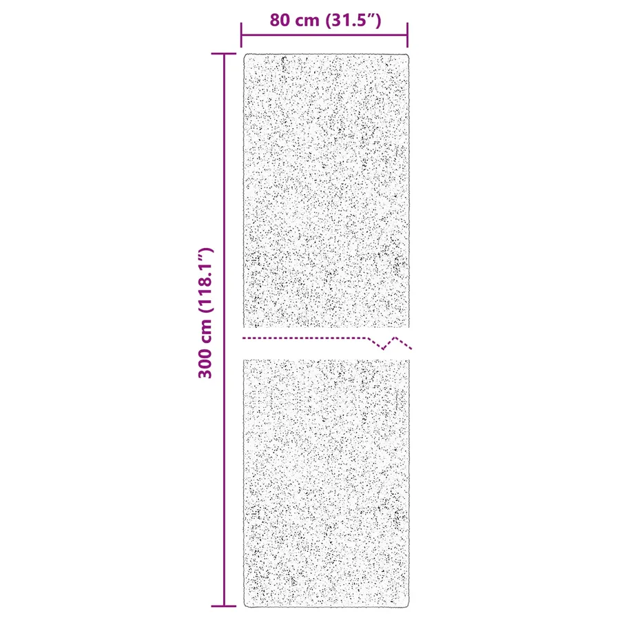 Tapis doux à poils moyens et lavable HUARTE Vert forêt - 10