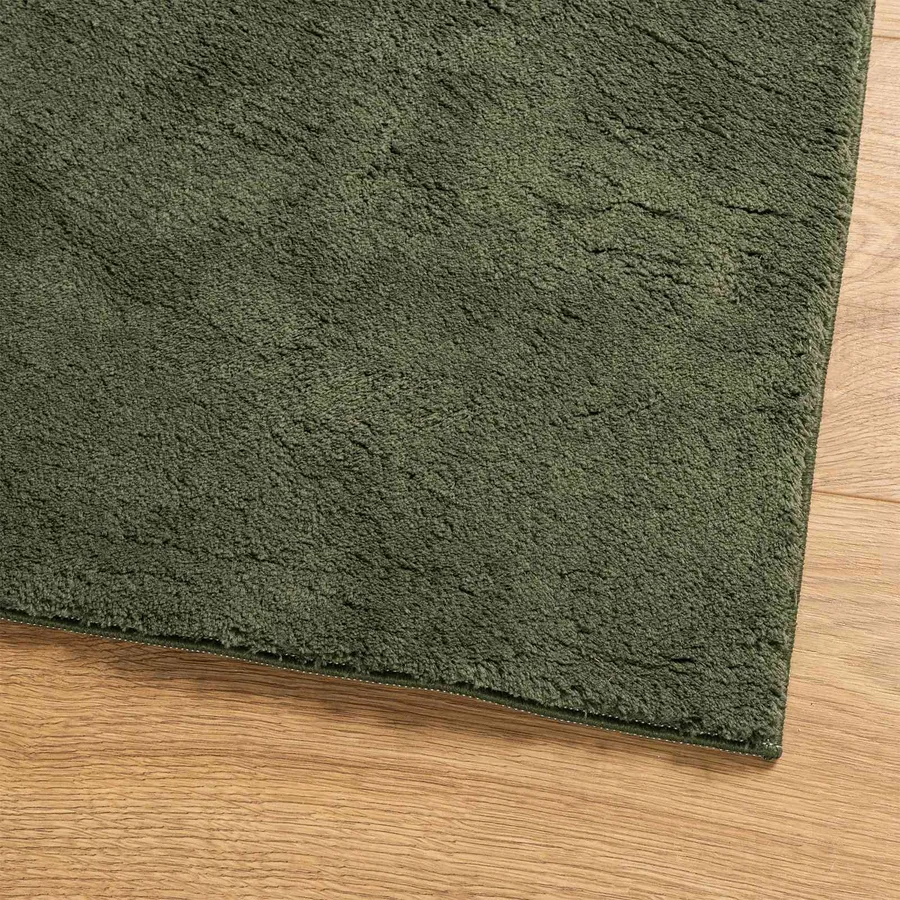 Tapis doux à poils moyens et lavable HUARTE Vert forêt - 7