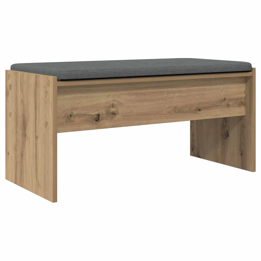 Banc d'entrée Chêne artisanal 83 x 38 x 40 cm - 7