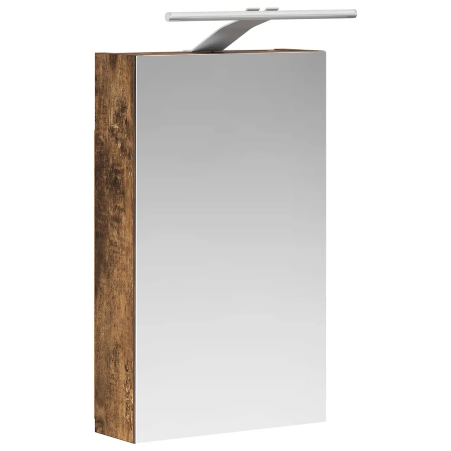 Armoire Miroir de Salle de Bain Chêne fumé 30 x 10,5 x 50 cm - 5