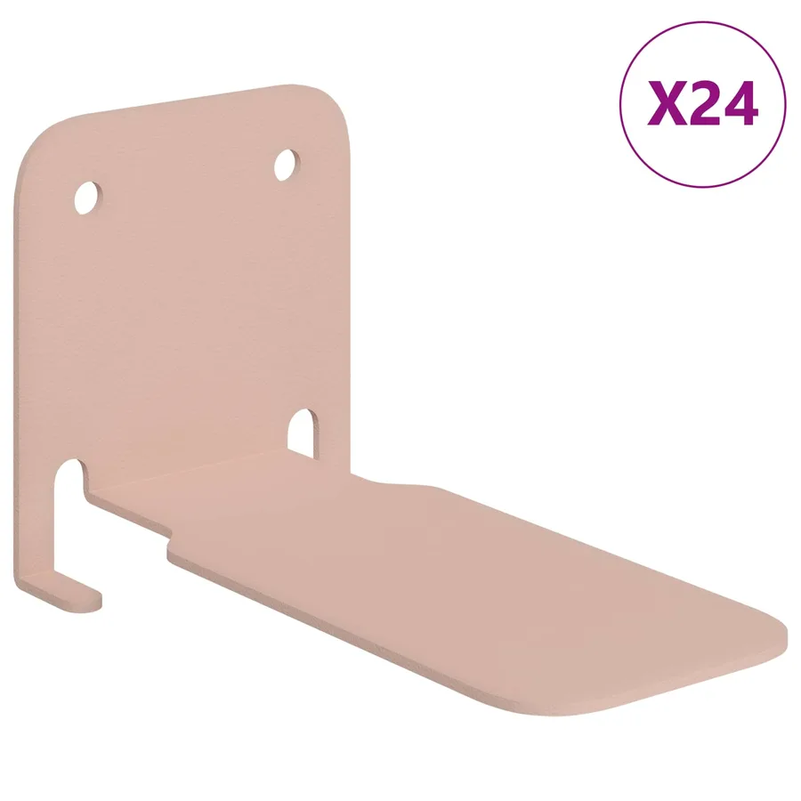 Étagère flottante avec étagère 24 pcs Rose 6 x 10,8 x 6,6 cm - 2