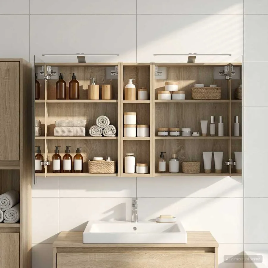Ensemble de Meubles de Salle de Bain 3 pcs 120 x 14,5 x 70 cm
