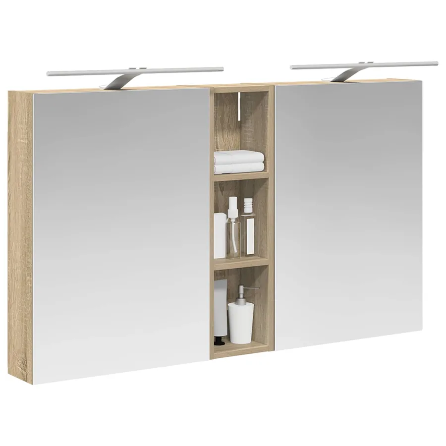 Ensemble de Meubles de Salle de Bain 3 pcs 120 x 14,5 x 70 cm - 3