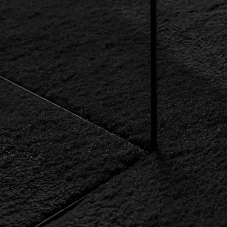 Tapis doux à poils moyens et lavable HUARTE Noir 400 x 80 cm - 5