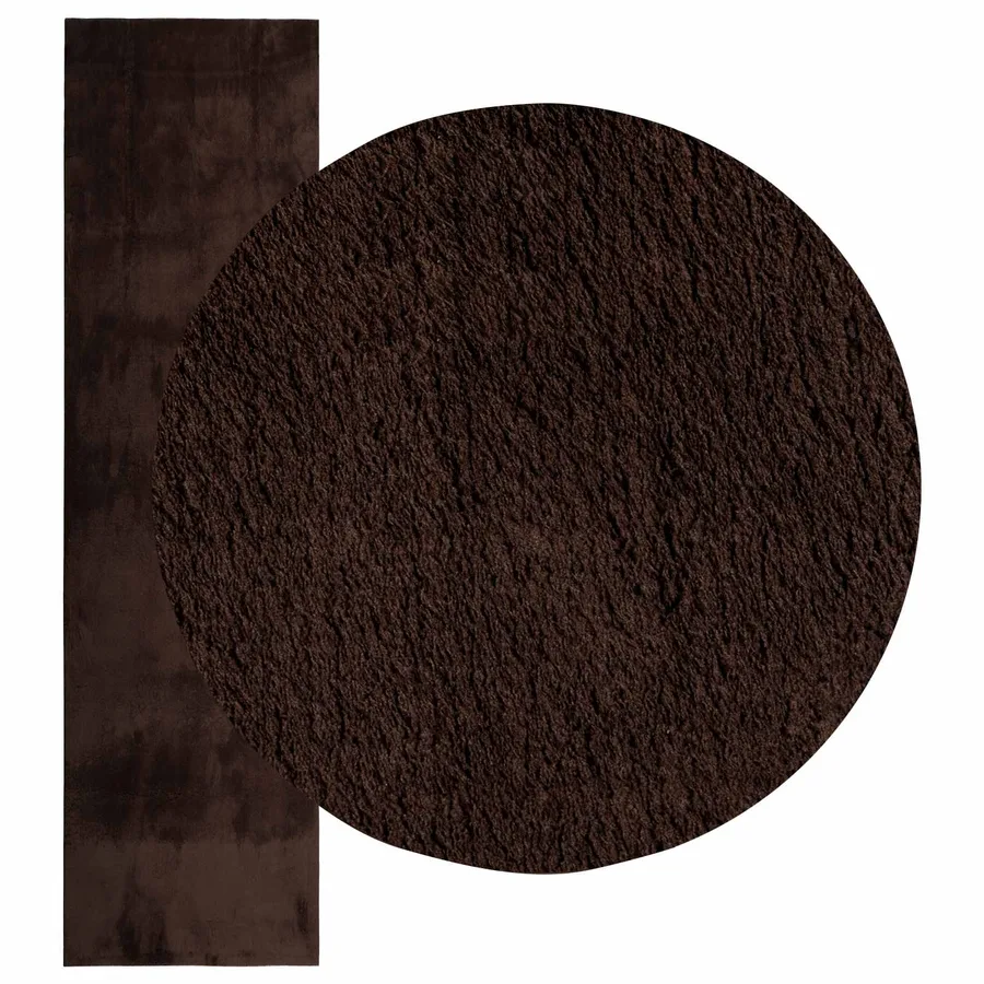 Tapis doux à poils moyens et lavable HUARTE Marron 750 x 80 cm - 3