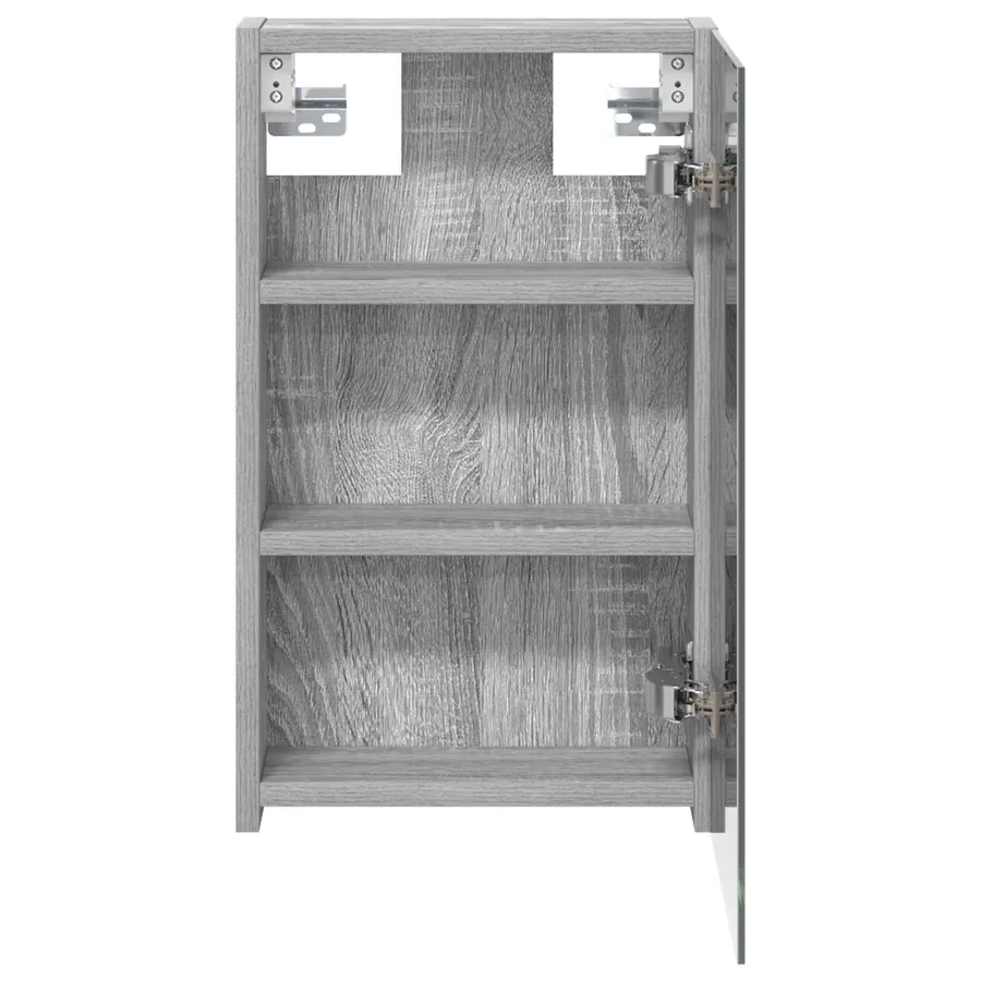 Armoire Miroir de Salle de Bain Gris Sonoma 30 x 10,5 x 50 cm - 6