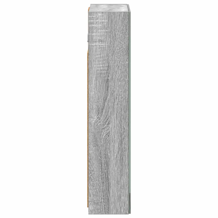 Armoire Miroir de Salle de Bain Gris Sonoma 30 x 10,5 x 50 cm - 7