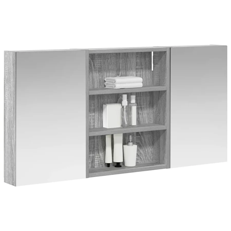 Ensemble de Meubles de Salle de Bain 3 pcs 100 x 10,5 x 50 cm - 3