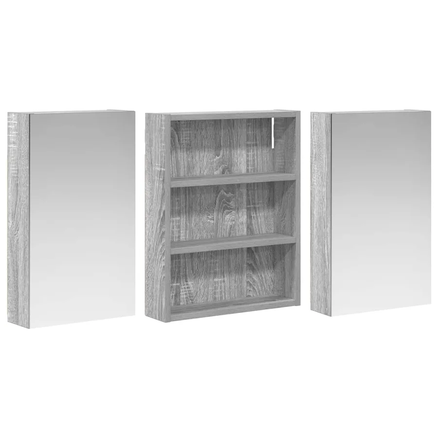 Ensemble de Meubles de Salle de Bain 3 pcs 100 x 10,5 x 50 cm - 5