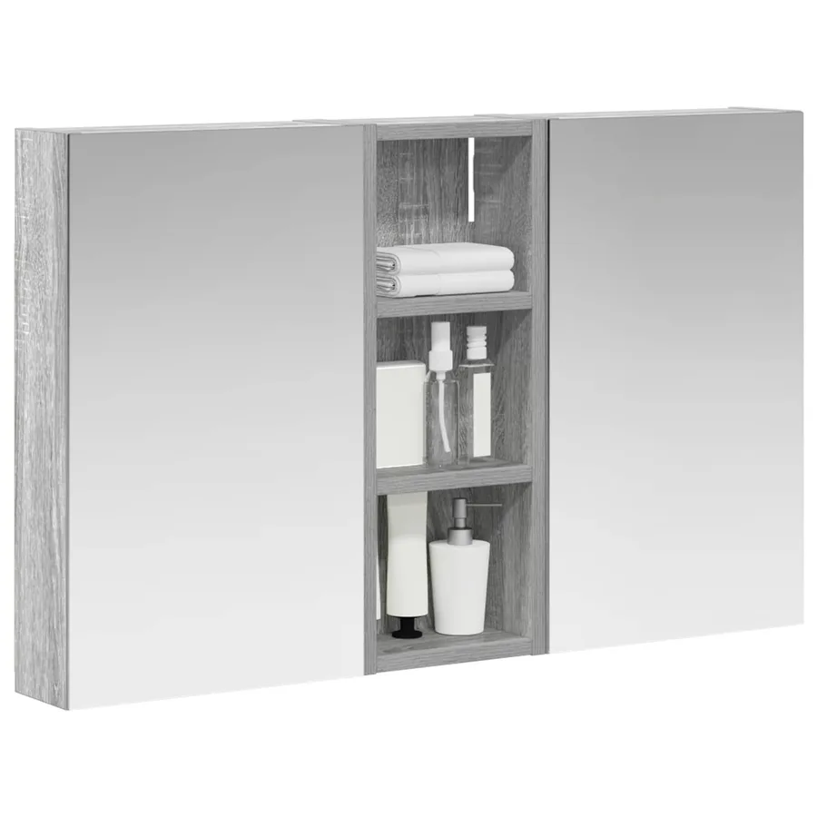 Ensemble de Meubles de Salle de Bain 3 pcs 80 x 10,5 x 50 cm - 3