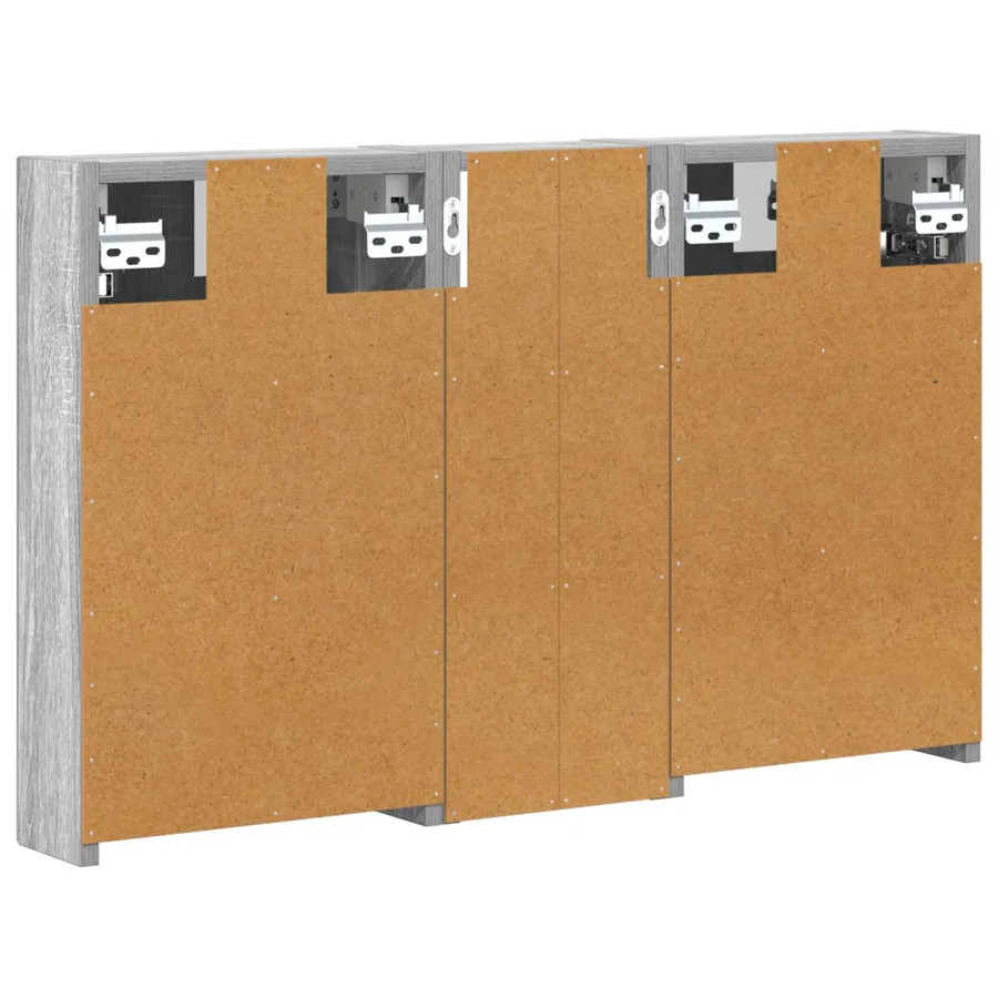 Ensemble de Meubles de Salle de Bain 3 pcs 80 x 10,5 x 50 cm - 9