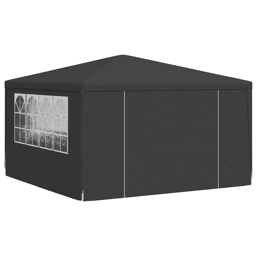 Tente de réception et parois latérales 4x4 m Anthracite 90 g/m² - 3