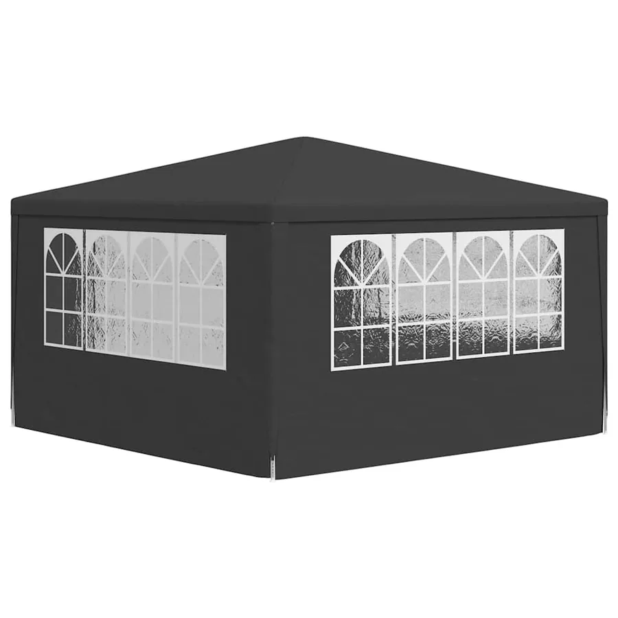 Tente de réception et parois latérales 4x4 m Anthracite 90 g/m² - 6