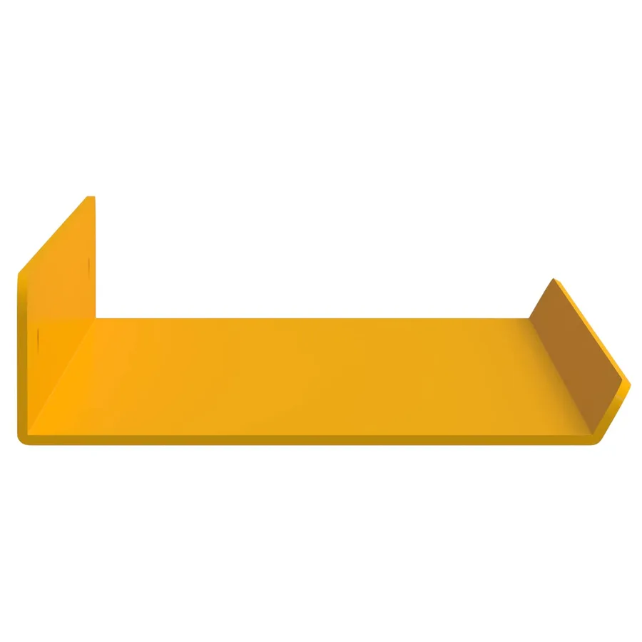 Étagère flottante 4 pcs Jaune moutarde 40 x 8,5 x 2,5 cm Acier - 6