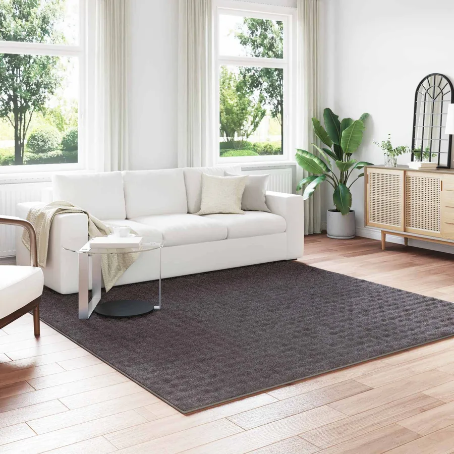 Tapis de surface Carré SIROLO Anthracite 240 x 240 cm Polyester