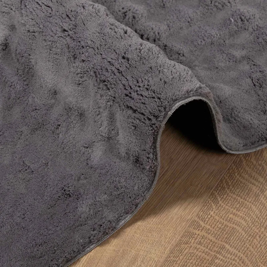 Tapis de surface Carré SIROLO Anthracite 240 x 240 cm Polyester - 5