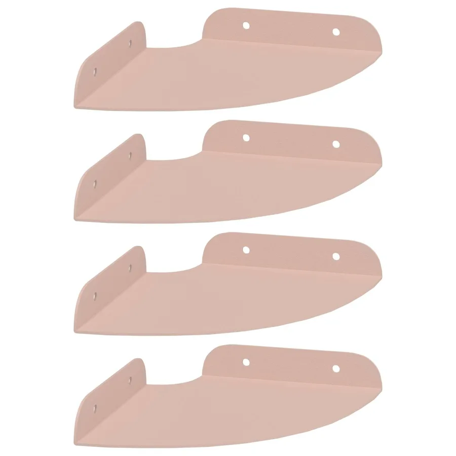 Étagère flottante avec étagère 4 pcs Rose 15 x 15 x 2 cm - 2